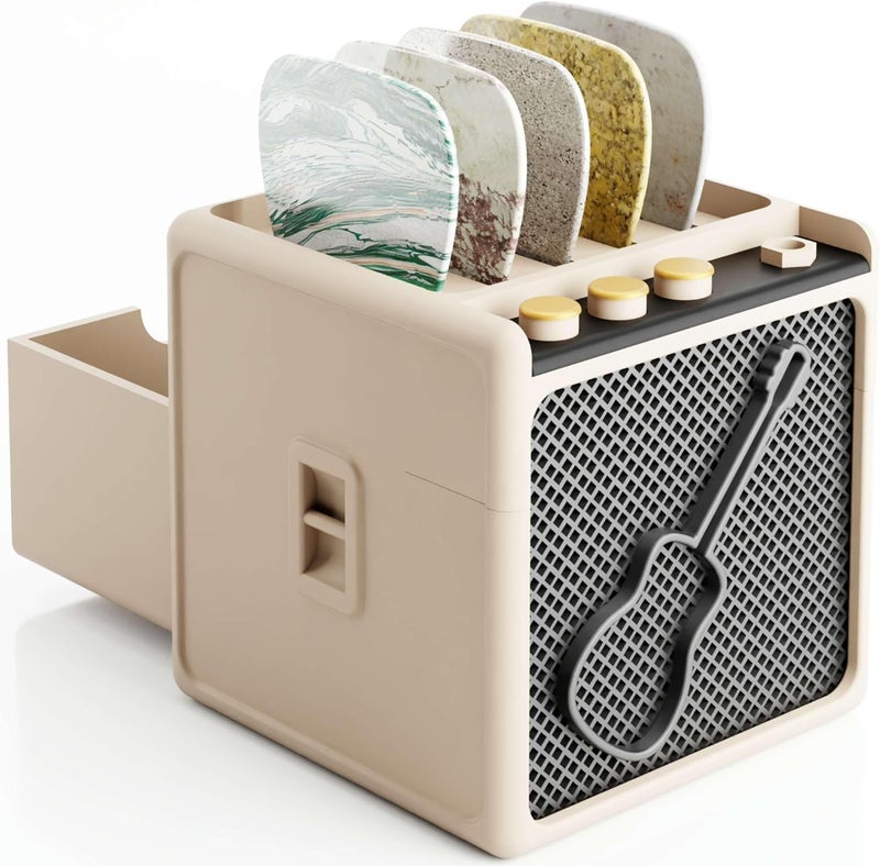 HOTCAN Guitar Pick Display Holder - Stylish Organizer for Music Enthusiasts and Musicians (Cream) - Image 1